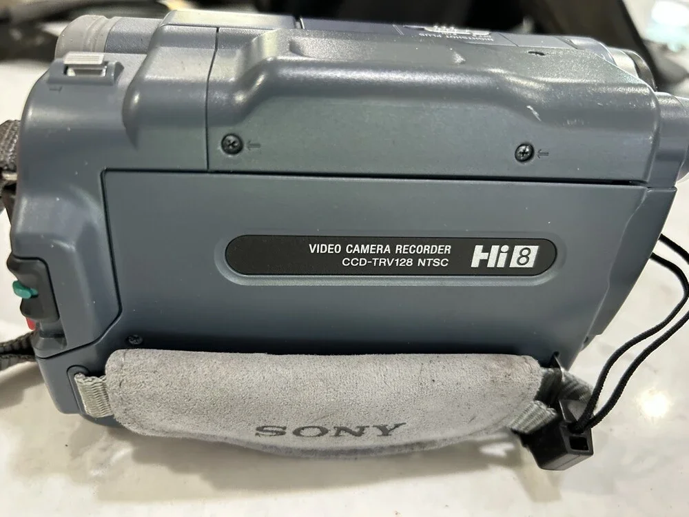 Sony Handycam CCD-TRV128 Hi8 Camcorder Video Camera With Charger, Cords And Box